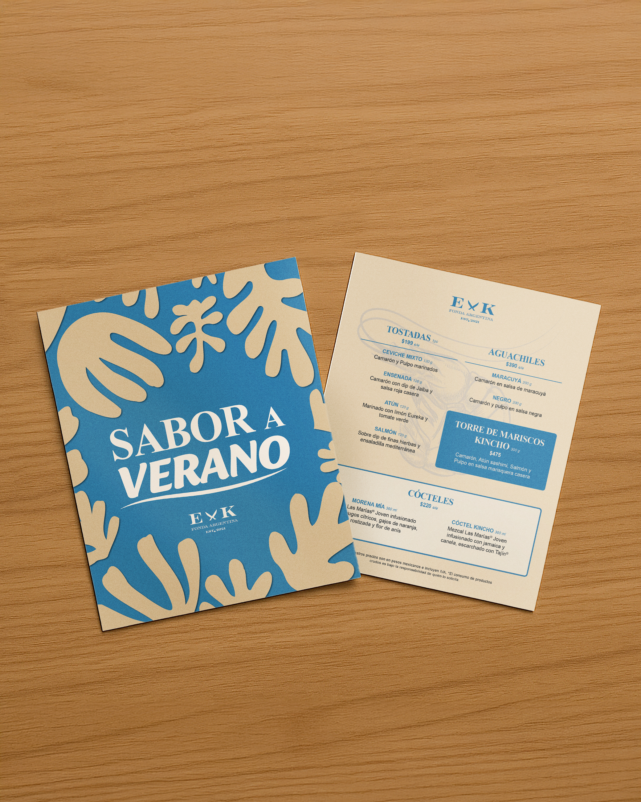 Menú Sabor a Verano